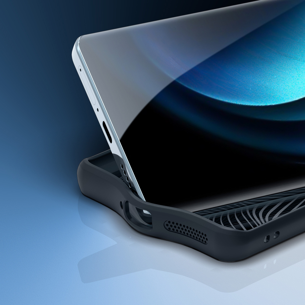 Тонкий чехол с мягкими черными рамками от Dux Ducis для Vivo X100 Pro и X100s Pro, серия Aimo Series Case