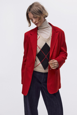 Однобортный блейзер из габардина - H&M