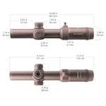 Оптический прицел Vector Optics SFP Forester 1-5x24 GenII Coyote FDE ( Сетка Illuminated Crosshair / с подсветкой )