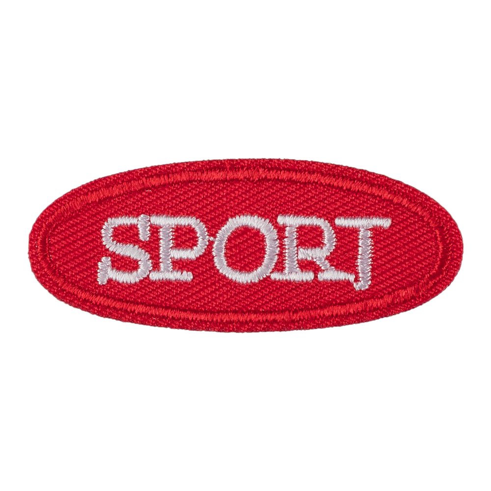 Аппликация термоклеевая "Sport красный" 2х4.9 см, L №17/5, 5 шт, L231, Gamma Аппликация термоклеевая "Sport красный" 2х4.9 см, L №17/5, 5 шт, L231, Gamma