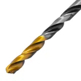 Сверло спиральное по металлу 5 x 86мм, Р6М5, Golden Tip, многогранная заточка Denzel — фото 3