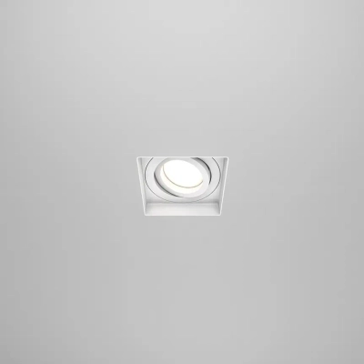 Встраиваемый светильник Атом / Atom 1*GU10 10 Вт, DL003-01-W. TM Maytoni