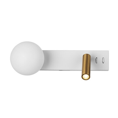 Citilux Декарт CL704450 LED Светильник с выключателем Белый+Бронза