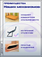 Механизм для дивана книжка 217 неокрашенный, комплект