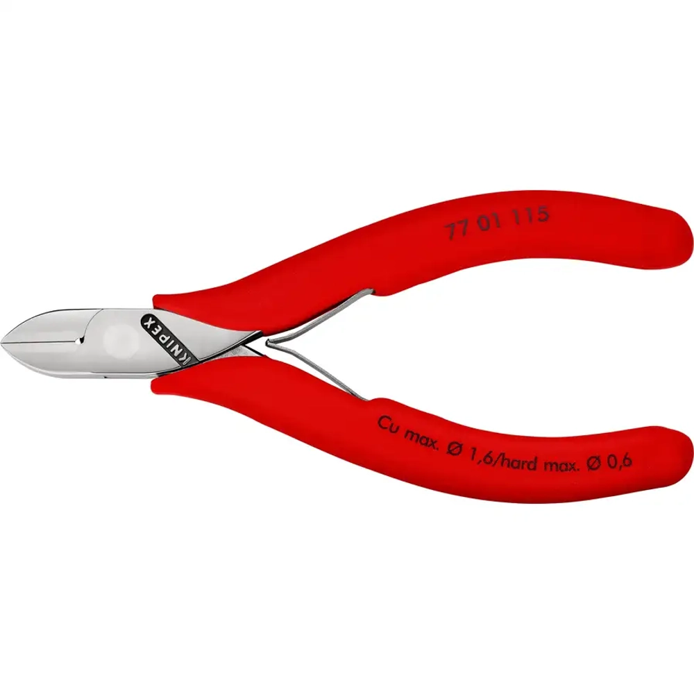 Кусачки боковые для электроники 115 мм Knipex 77 01 115 SB