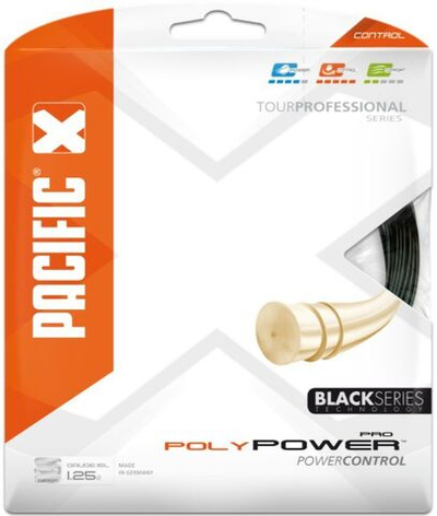 Теннисные струны Pacific Poly Power Pro (12,2 m) - black