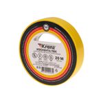 Изолента ПВХ 0,13х15мм, 20м, желтая KRANZ