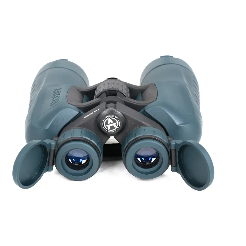 Призменный бинокль ARKON 10x50 / АРКОН 10 50 - окуляры с открытыми защитными крышками