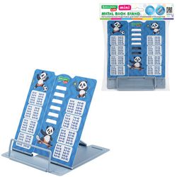 Подставка для книг и учебников BRAUBERG KIDS mini "Panda" с таблицей умножения, металл, 238975