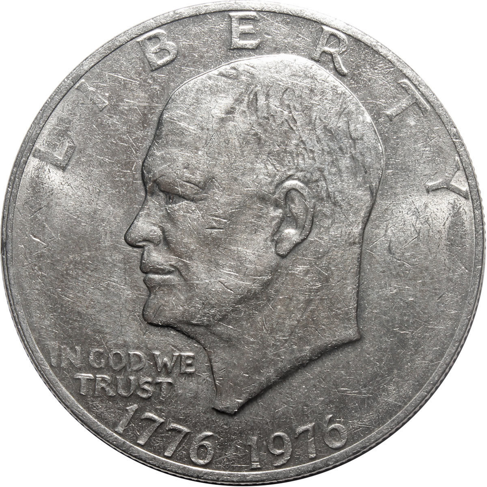 1 доллар 1976 год, США, Эйзенхауэр, Колокол Свободы. VF-XF