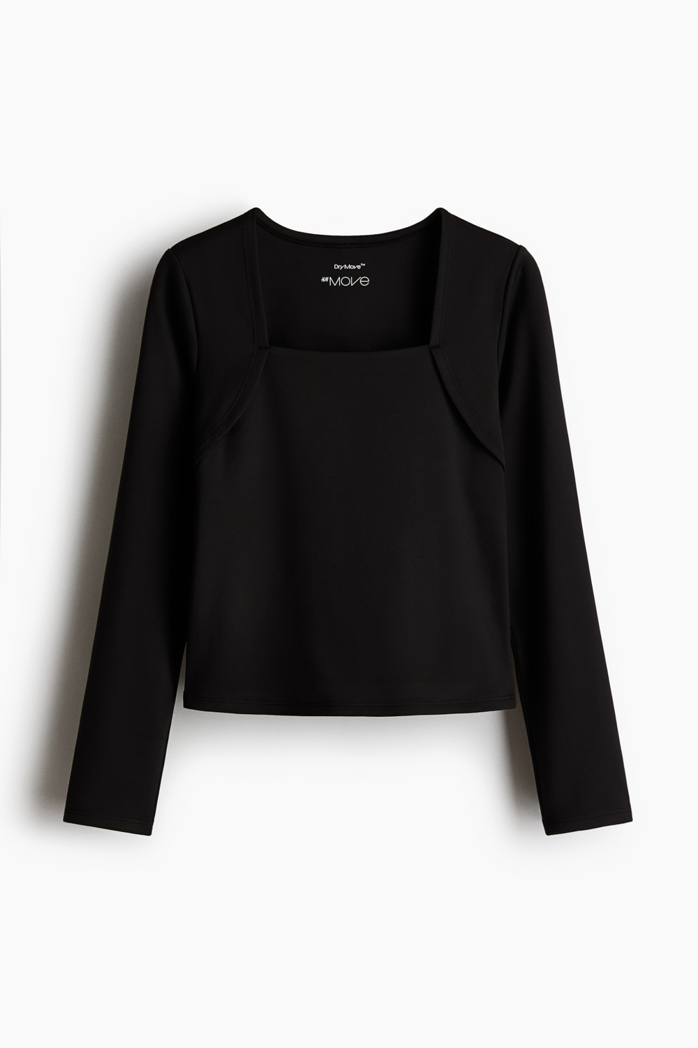 H&M Спортивная футболка с длинными рукавами DryMove™, черный