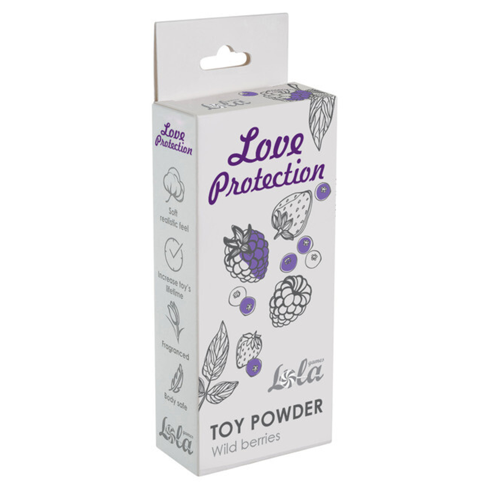 Пудра для игрушек ароматизированная Love Protection Лесные ягоды 15 гр (Цвет: белый)