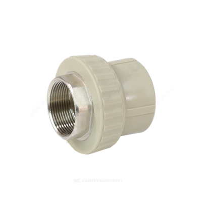 Муфта PP-R комбинированная серая Дн 40х1 1/4" ВР под ключ VALFEX 10134040Г