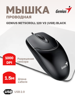 Мышь Genius NetScroll 120 V2 (USB) Black