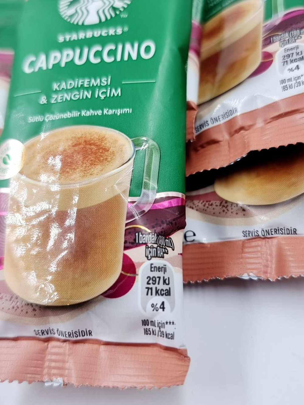 Starbucks Кофе растворимый Cappuccino 180 г (10 пакетиков по 18 г) (Турция)