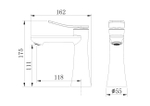 Смеситель для раковины Grossman Advans 510.K35.09.100 хром глянцевый,1 место