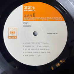 Винтажная виниловая пластинка LP Aerosmith Rocks (Japan 1976) (Obi) Sick As A Dog