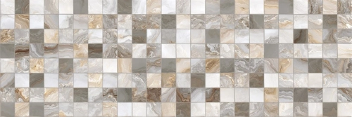 Керамическая Плитка Декор PRIMAVERA/IND Hypnose Grey Decor 01 DG10-01 glossy 300х900х9,8 1,08