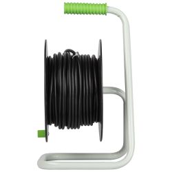 Удлинитель силовой ЭРА GREEN LINE KAT-3x1-30m Greenline на катушке пластик 4 розетки с заземлением 30м ПВС 3x1мм2 | Электротовары