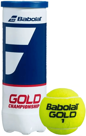 Мячи теннисные Babolat Gold Championship (3 мяча в банке), арт. 501084