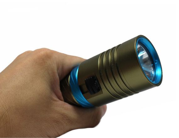 Фонарь подводный универсальный N01 CREE XM-L L2 1200 lm холодный свет зеленый