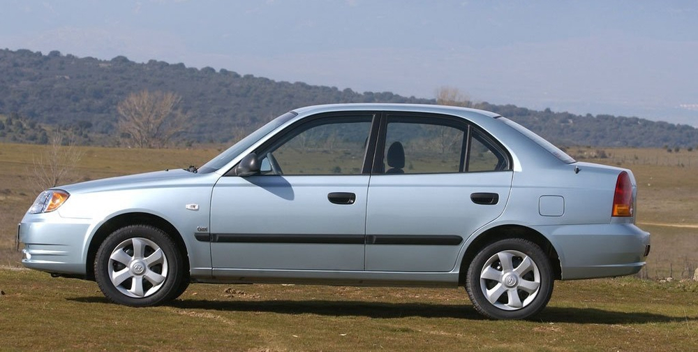 Пороги комплект Hyundai Accent 1999-2012 (1мм)