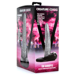 Серый фантазийный фаллоимитатор The Gargoyle Rock Hard Silicone Dildo - 23,6 см. (Цвет: серый)