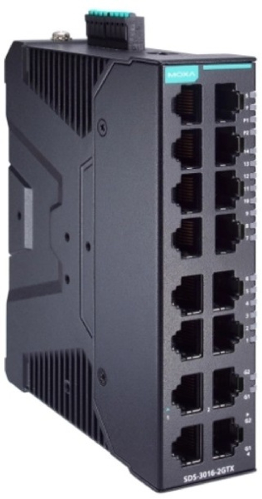 Коммутатор управляемый MOXA SDS-3016-2GTX-T
