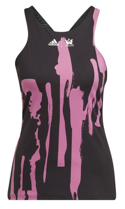 Женский топ теннисный Adidas New York Y-tank - черный