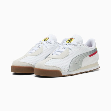 PUMA X SCUDERIA FERRARI КРОССОВКИ УНИСЕКС ROMA, БЕЛЫЙ