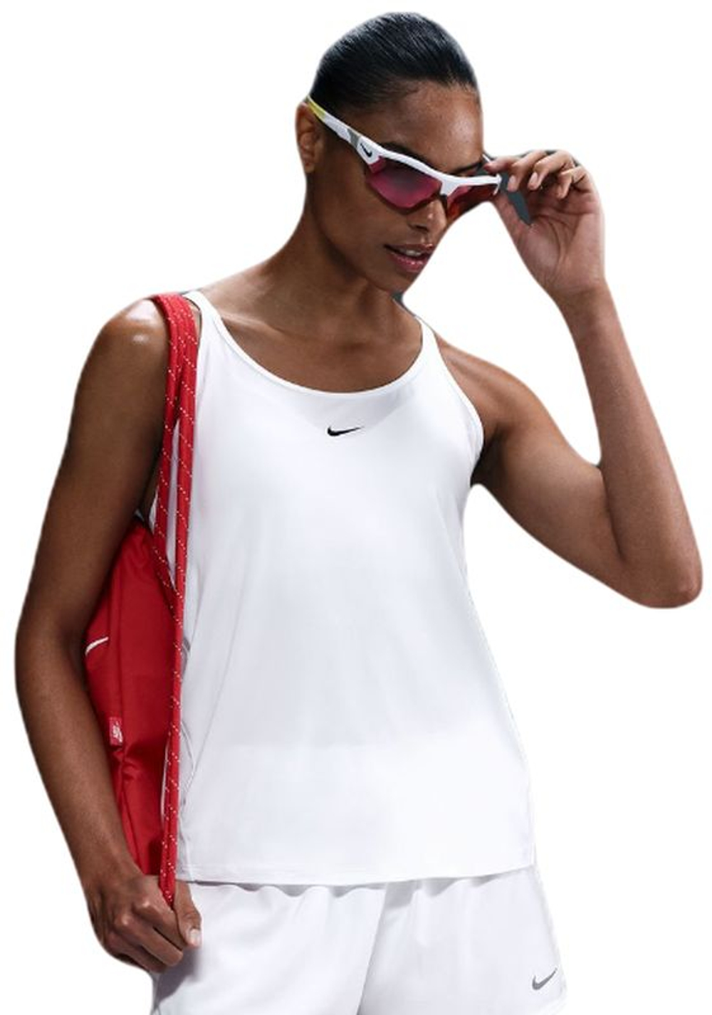 Женский теннисный топ Nike One Classic Dri-Fit Tank - white/black