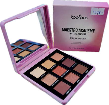Палетка теней для век Topface Maestro Academy Eyeshadow Bar (оттенок 003 Cherry Passion)