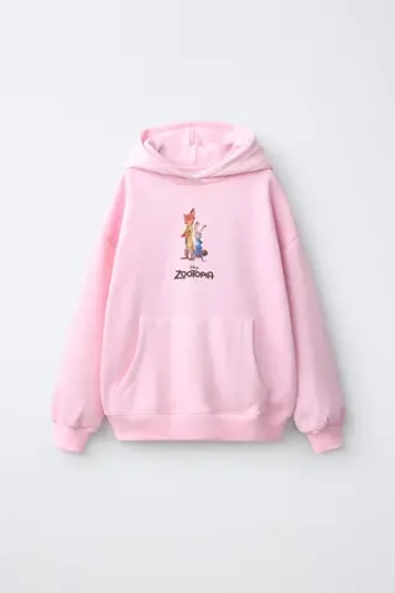 ZARA ХУДИ С ПРИНТОМ ZOOTOPIA ©DISNEY, РОЗОВЫЙ