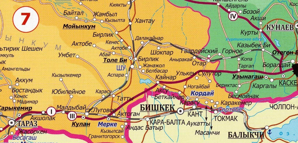 Административная  карта: «Республика Казахстан».(рус./ каз. яз.). Плакат. м 1:3 000 000. Размер 70*100 см. 2024г.  Ламинированная