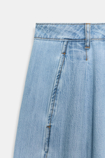 ДЖИНСЫ Z1975 WIDE LEG С ВЫСОКОЙ ПОСАДКОЙ И ЗАЩИПАМИ — ZARA