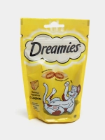 DREAMIES Лакомые подушечки для кошек с сыром, 0,06 кг