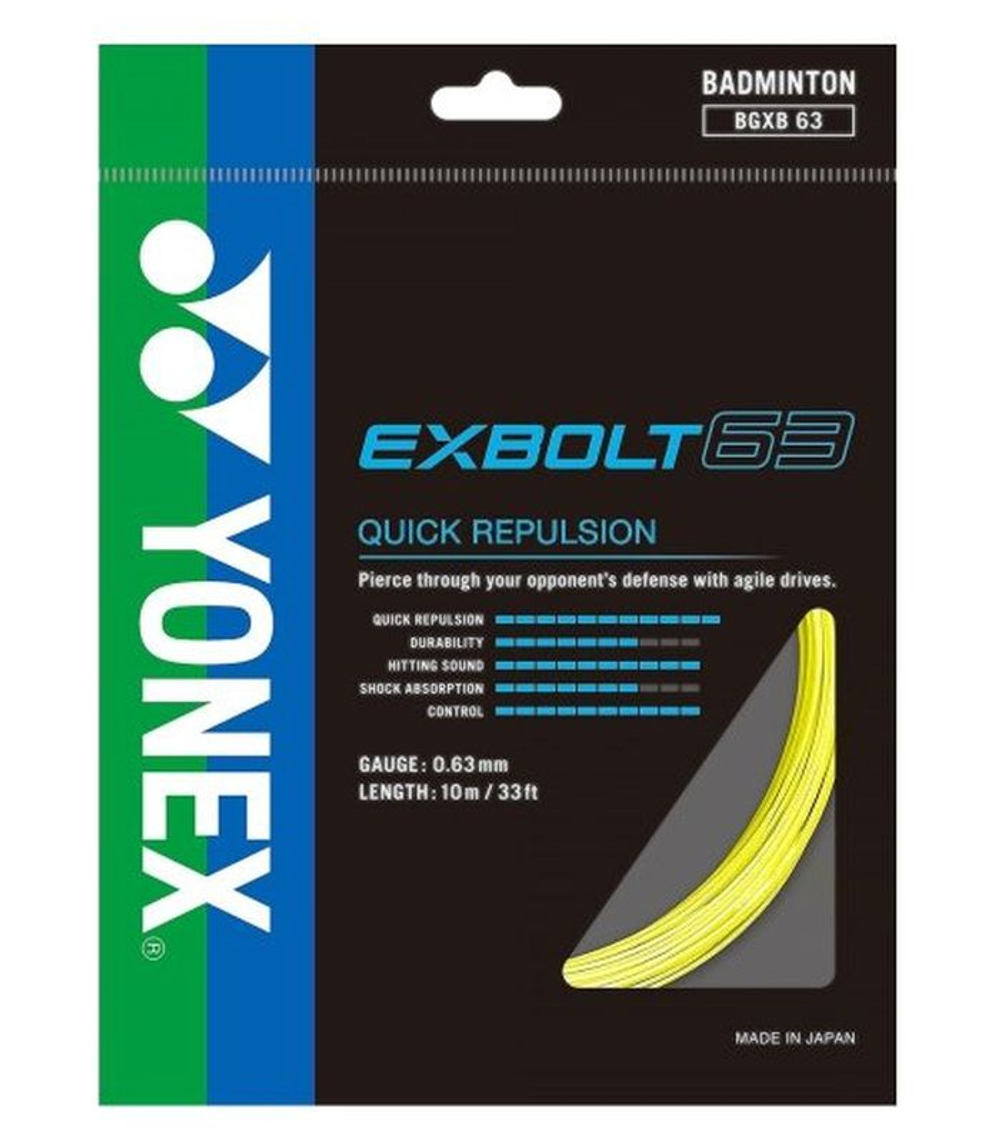 Naciag do badmintona Yonex Exbolt 63 (10 m) - yellow