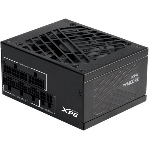 Блок питания ADATA XPG 850W PYMCORE, модульный, 16 Pin PCIe 5.1, 80 PLUS Gold, SFX (PYMCORE850G-BKCEU)