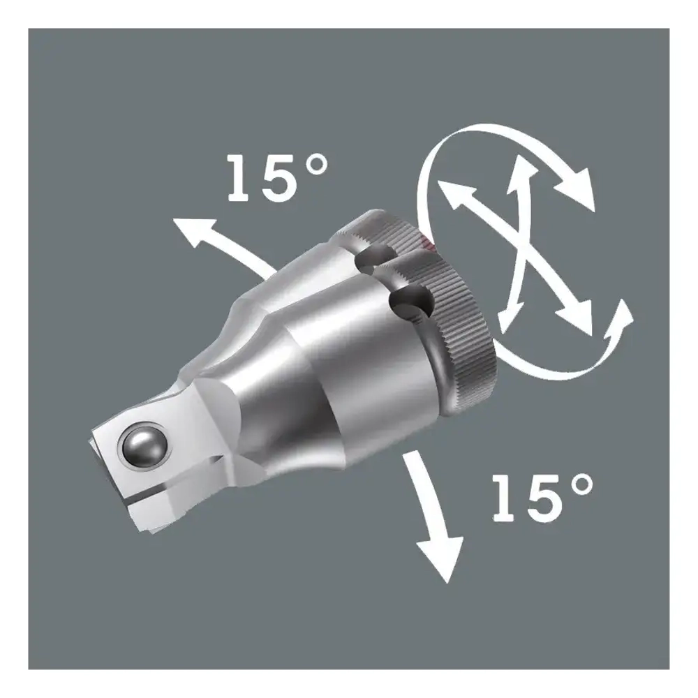 Набор с трещоткой 1/4" Zyklop Comfort WERA 05005541001