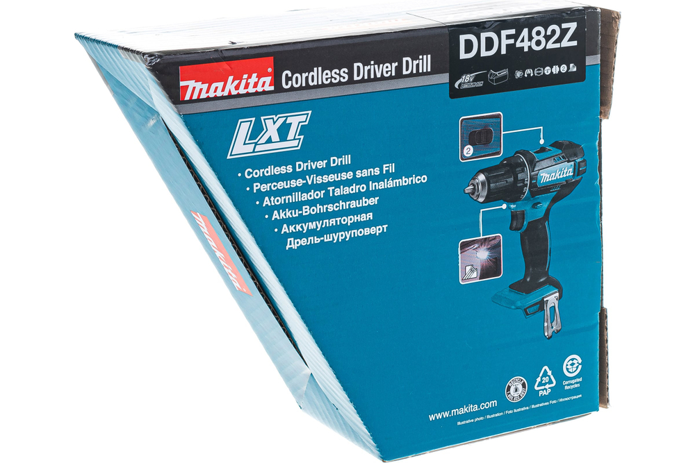Аккумуляторная дрель-шуруповерт Makita LXT DDF482Z