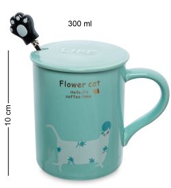 GAEM Art MUG-273/2 Кружка «Цветочный кот»