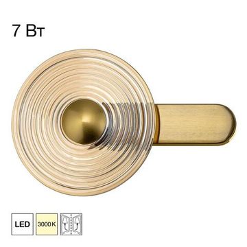 Бра светодиодное LED 7W 3000К CL245023 бронза Corta Citilux