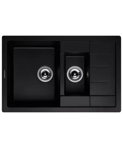 Кухонная мойка Kuppersberg MODENA 1,5B1D BLACK METALLIC