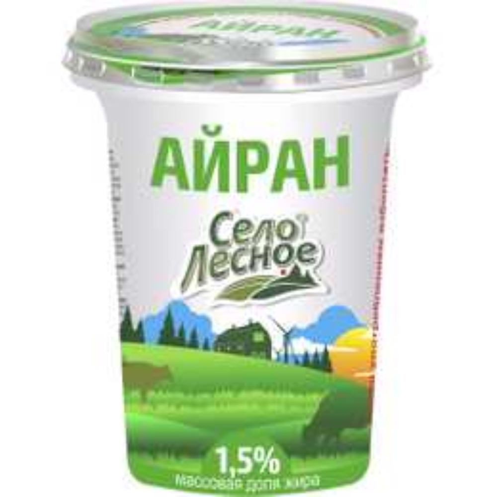 Айран Село Лесное 1,5% 300 мл