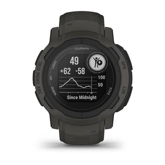 Спортивные прочные часы Garmin Instinct 2, Graphite, 010-02626-00