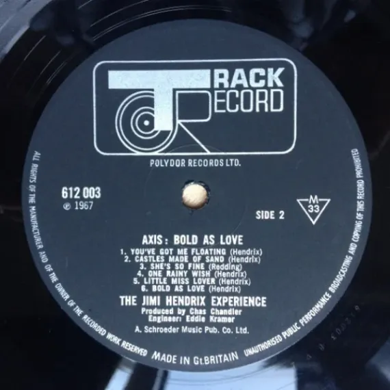 The Jimi Hendrix Experience - Axis: Bold As Love (Stereo Version) LP