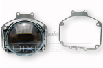 Комплект переходных рамок для замены Subaru Legacy, Outback, B13 дорестайлинг, 2003-2006, под линзы Hella R, Koito Q5