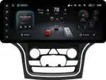 Магнитола для Jeep Grand Cherokee WK2 2013-2022 (ШГУ 8.4", рамка большая) - Teyes CC4PRO монитор 12.3" 2K QLED + рамка 10, Android 13, Быстрейшая, Snapdragon 778G, ИИ, CarPlay, DSP, 4G SIM-слот