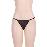 Пояс для чулок с кружевной вставкой Sensual черный (2XL)