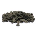 Пуговицы 2 прокола 18L=11 мм, пластик (col.26 оливковый), CR-K18M, 144 шт